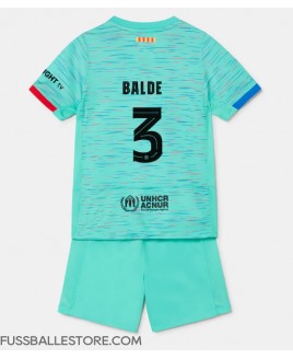 Günstige Barcelona Alejandro Balde #3 3rd trikot Kinder 2023-24 Kurzarm (+ Kurze Hosen)